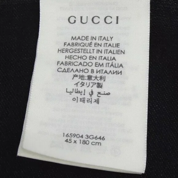 Authentic GUCCI 165904 3G646 GG pattern Stall wool/silk [Used] - Picture 9 of 10